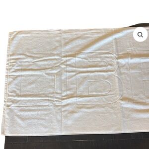 YSL Libre Large Ivory/Cream Woven Bath Towel Brand New in Box Yves Saint Laurent